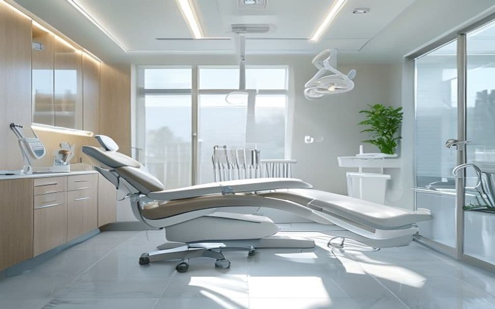 Modern, well-equipped dental treatment room